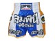Lumpinee Muay Thai Boxing shorts with tassles : LUM-001 Blue